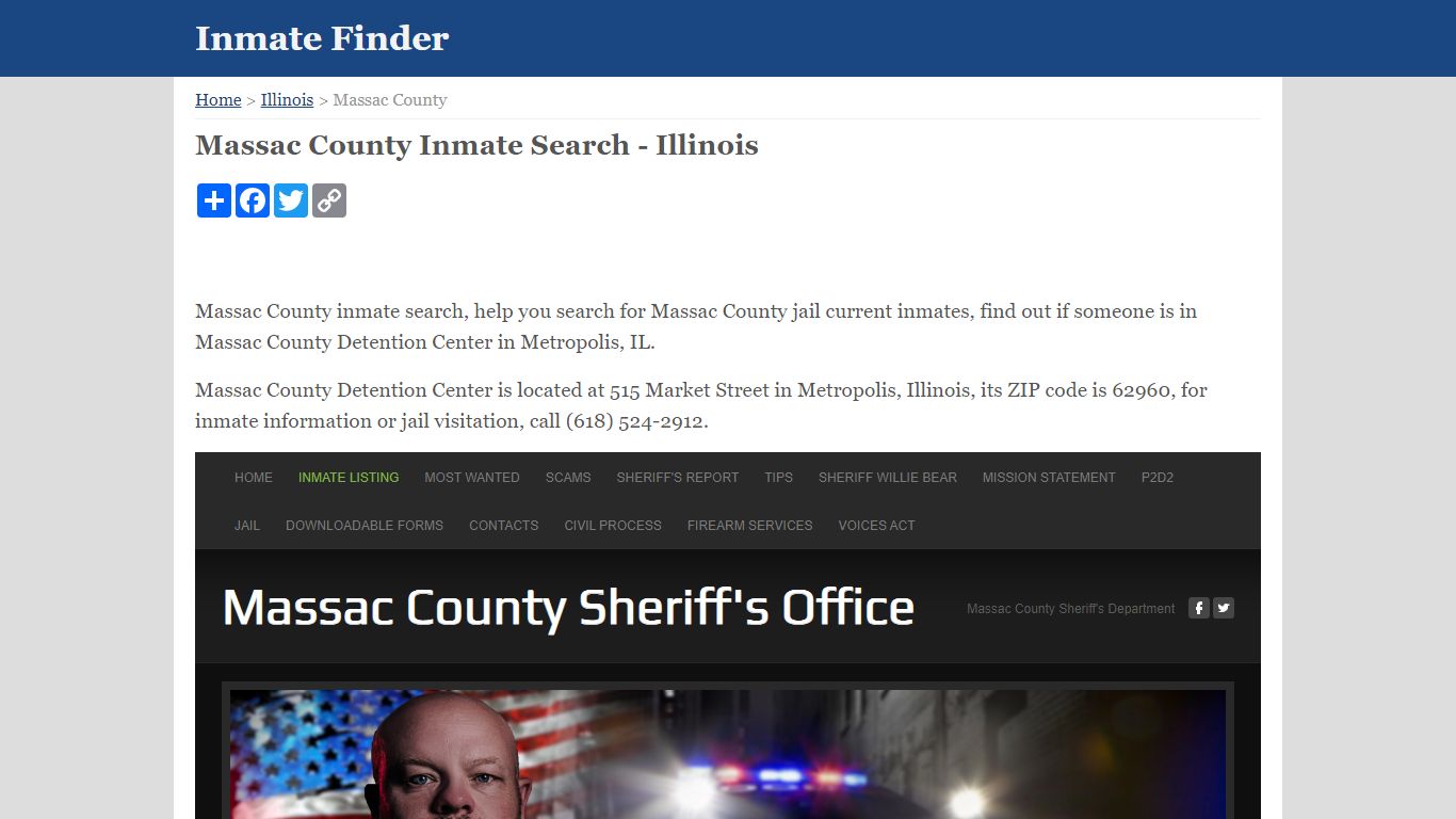 Massac County Inmate Search - Illinois